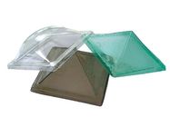Des Polycarbonats-Farbe Plastikhauben-Oberlicht-Pyramiden-Form-UVbeschichtungs-freien Raumes