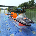 Driftsun, das klarer Plastikkajak-Doppelsitze für das 2 Personen-Flussangeln bereist