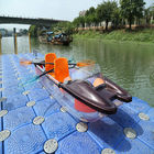 Driftsun, das klarer Plastikkajak-Doppelsitze für das 2 Personen-Flussangeln bereist