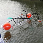 Transparentes Plastikruderboot, 0 - 360 Grad-Blatt-Flussangeln-Boote