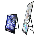 Vertikales LCD-Werbungs-Ausstellungsstand-Doppeltes versah offener Zeichen-Leuchtkasten LED im Freien mit Seiten